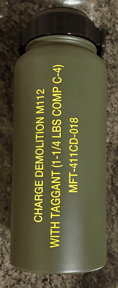 A close up of the label on a tube